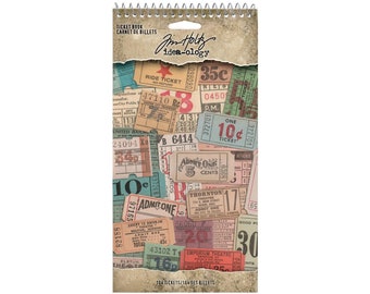 Tim Holtz  idea-ology Ticket Book - 104 Tickets