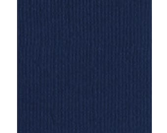 Admiral (Navy) - Canvas Texture 8.5 x 11 Cardstock - Bazzill Mono Collection - pack of 25 sheets