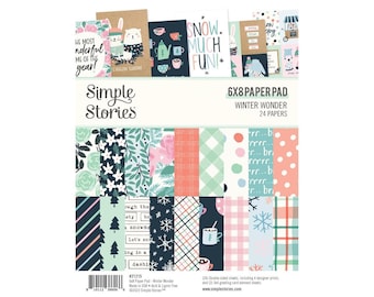 Winter Wonder collection by Simple Stories - 6" x 8" Paper Pad