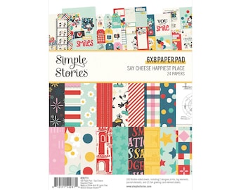 Simple Stories - Say Cheese Happiest Place - 6x8 Paper Pad