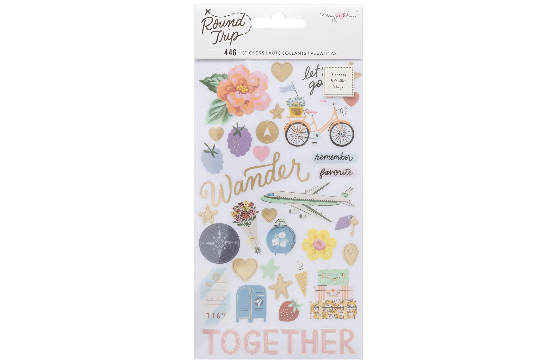 American Crafts Maggie Holmes Gather Acrylic Stamp Set 5 Piece
