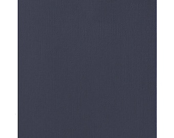 Storm - American Crafts Canvas Texture 8.5 x 11 Cardstock - pack of 25 sheets