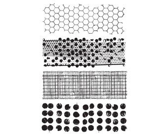 Mixed Media - Tim Holtz for Stampers Anonymous - cling mount rubber stamp set - CMS125