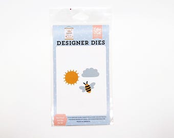Sun, Cloud, and Bee die set - Echo Park - Designer Dies
