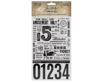 Tim Holtz - Idea-ology Remnant Rubs rub ons -  Eccentric