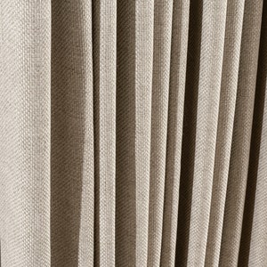 100% Blackout Linen Curtains For Bedroom, Natural Linen Panel, Custom Linen Drapes, Living Room Curtain, Blackout Curtain Linen, Custom Size