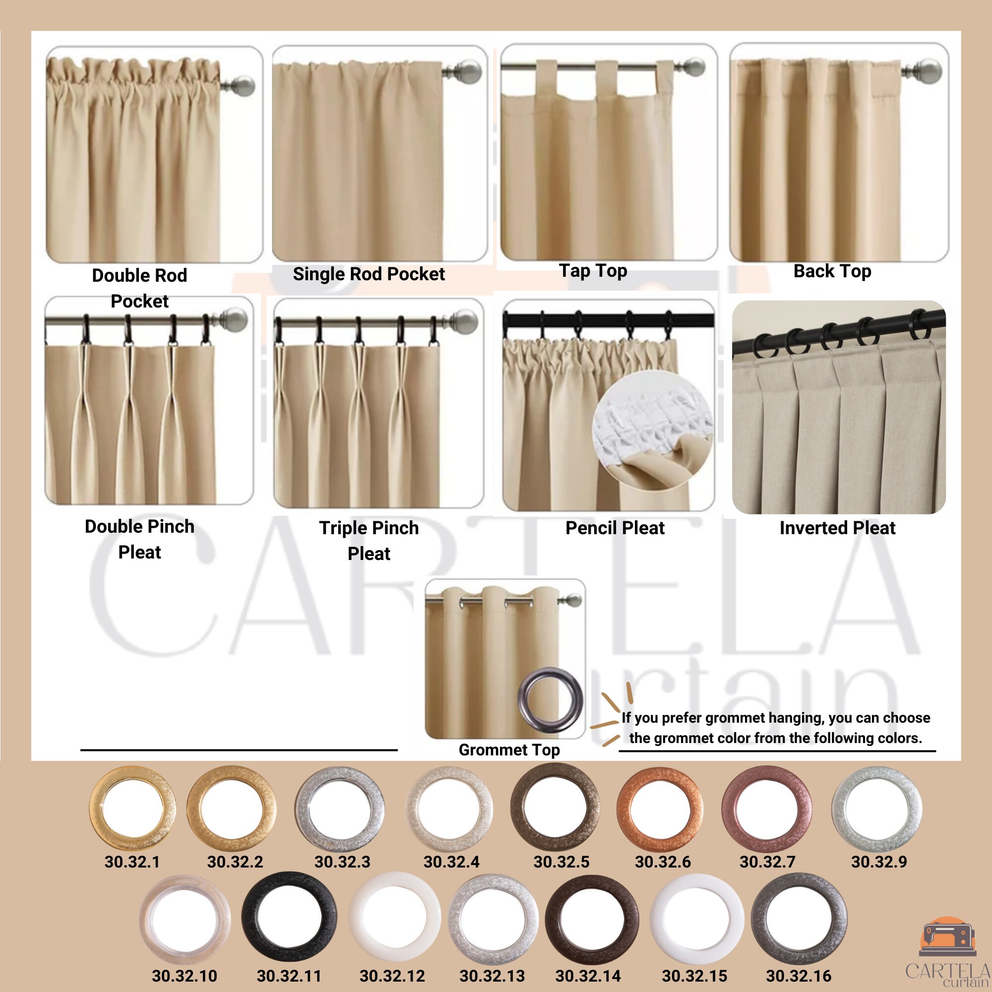 Double French Pleat Linen Curtains, Luxury Linen Curtains, Custom Linen ...