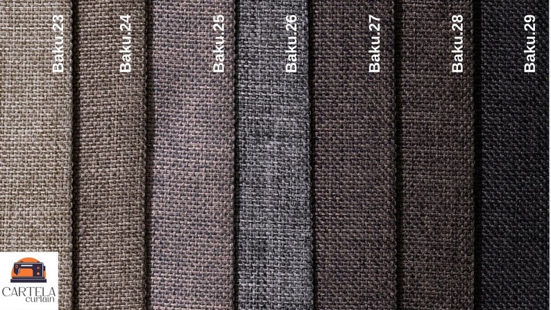 Linen Curtains - York pleat