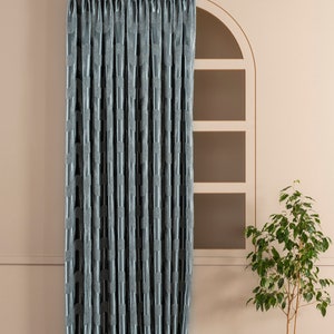 Tende jacquard di lusso per il soggiorno, tende personalizzate extra larghe, tende per la camera da letto, tende per binari, tende con tasca per asta, tende a pannello