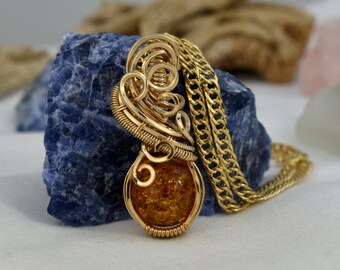 Baltic Amber Pendant - Baltic Amber Necklace - Amber Jewellery - Baltic Amber Jewelry - Amber Necklace - Amber Pendant - Genuine Amber