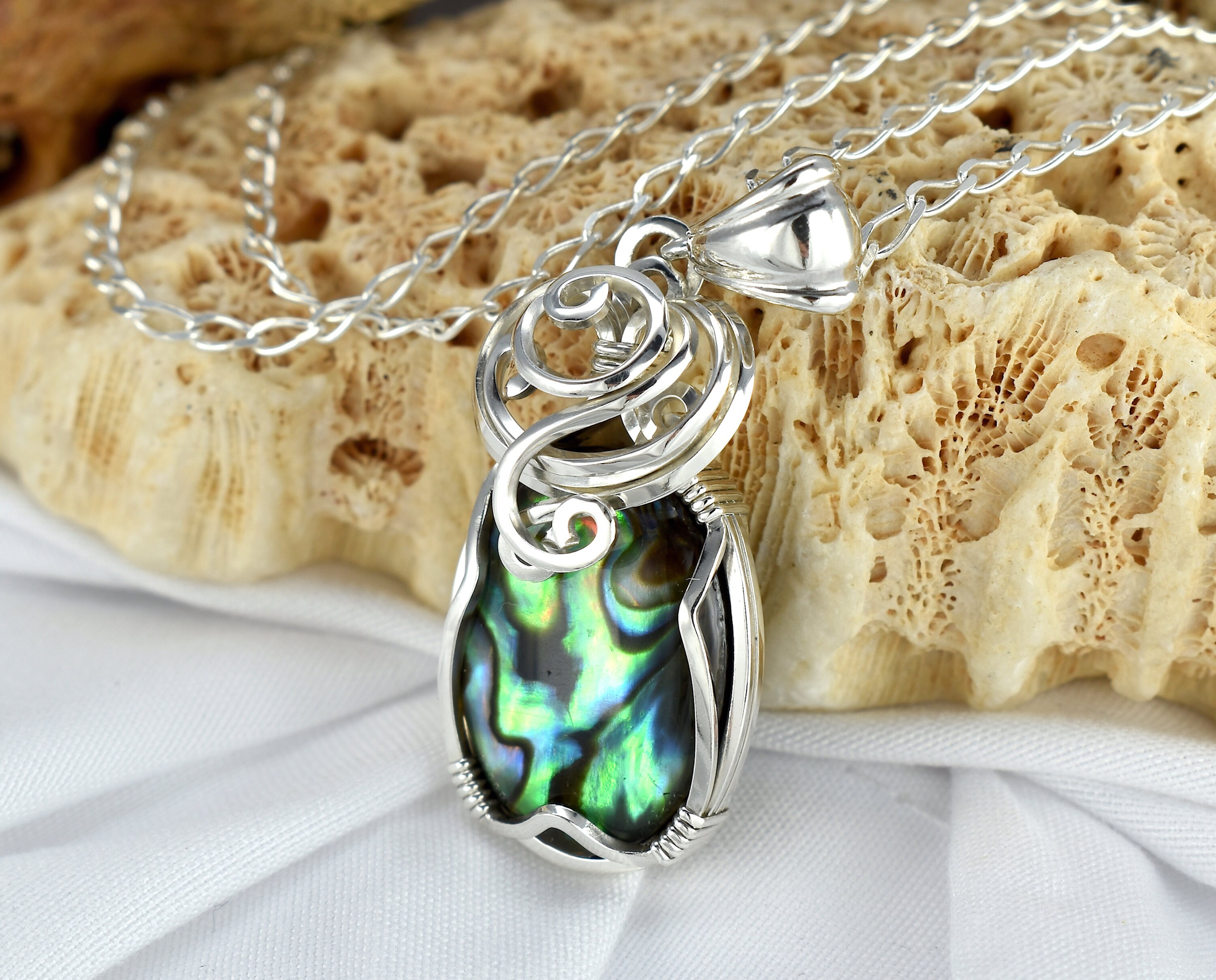 Round Abalone Shell Necklace - Turtle Island Imports