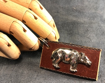 Hippo keychain
