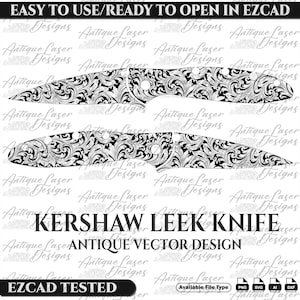 Kershaw Lauch Messer Schriftrolle Design SVG, Kershaw Lauch Messer Vektor-Design, Kershaw Lauch Messer Laserdesign, Kershaw Lauch Messer Gravurdesign