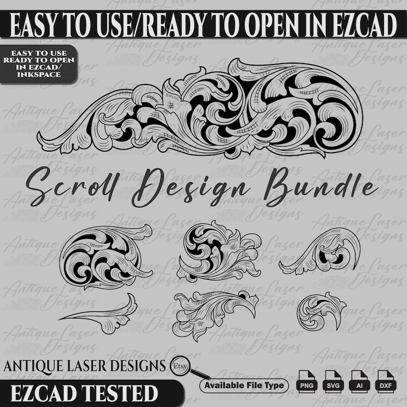 Scroll Engraving Patterns - Etsy