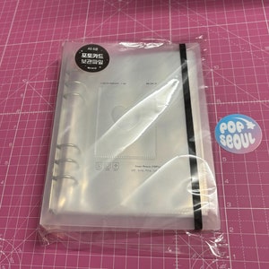 Juego de carpetas fotográficas A5 de Kpop / Páginas para PC con 6 anillas / Repuestos para carpetas de 4 bolsillos / Suministros de Kpop / Suministros de colección de Kpop / Carpeta de archivos de papelería