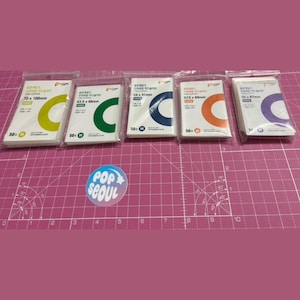 Fundas para cartas de Popcorn Games / Fundas rígidas / Fundas para cartas coleccionables / Fundas para tarjetas fotográficas de Kpop / Fundas transparentes para PC / Fundas de Kpop / Suministros de Kpop