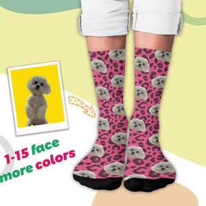 Customized Dog Socks, Personalized Cat Dog Funny Socks, Dog Lovers, Dog Gift, Gift for Dad/Mom/Husband/Wife, Dog Gift Socks,Fathers Day Gift