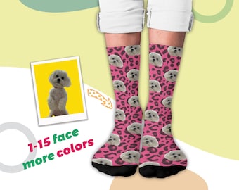 Customized Dog Socks, Personalized Cat Dog Funny Socks, Dog Lovers, Dog Gift, Gift for Dad/Mom/Husband/Wife, Dog Gift Socks,Fathers Day Gift