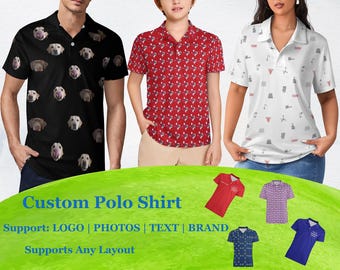 Individuelles Logo Gesicht Poloshirts, individuelle Poloshirts für Business und Freizeit, Jugend-Team Poloshirts, Kinder Polo, Sportteams, Golf Events