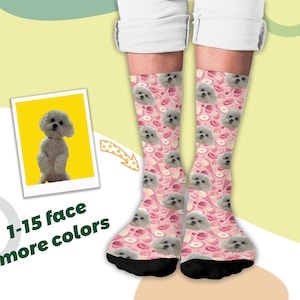Customized Dog Socks Personalized Pet Socks Custom Face Socks from Photo Custom Cat Socks Fathers Day Gifts Cat Dad Gift Dog Dad Gifts