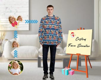 Aangepaste foto lelijke kersttrui: unieke kerstoutfit voor het hele gezin