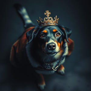 Königliches Haustier Porträt, Digital Download, Hunde Wandkunst, Tierfotografie, edler Hund Druck, modernes Wohndekor, einzigartiges Design