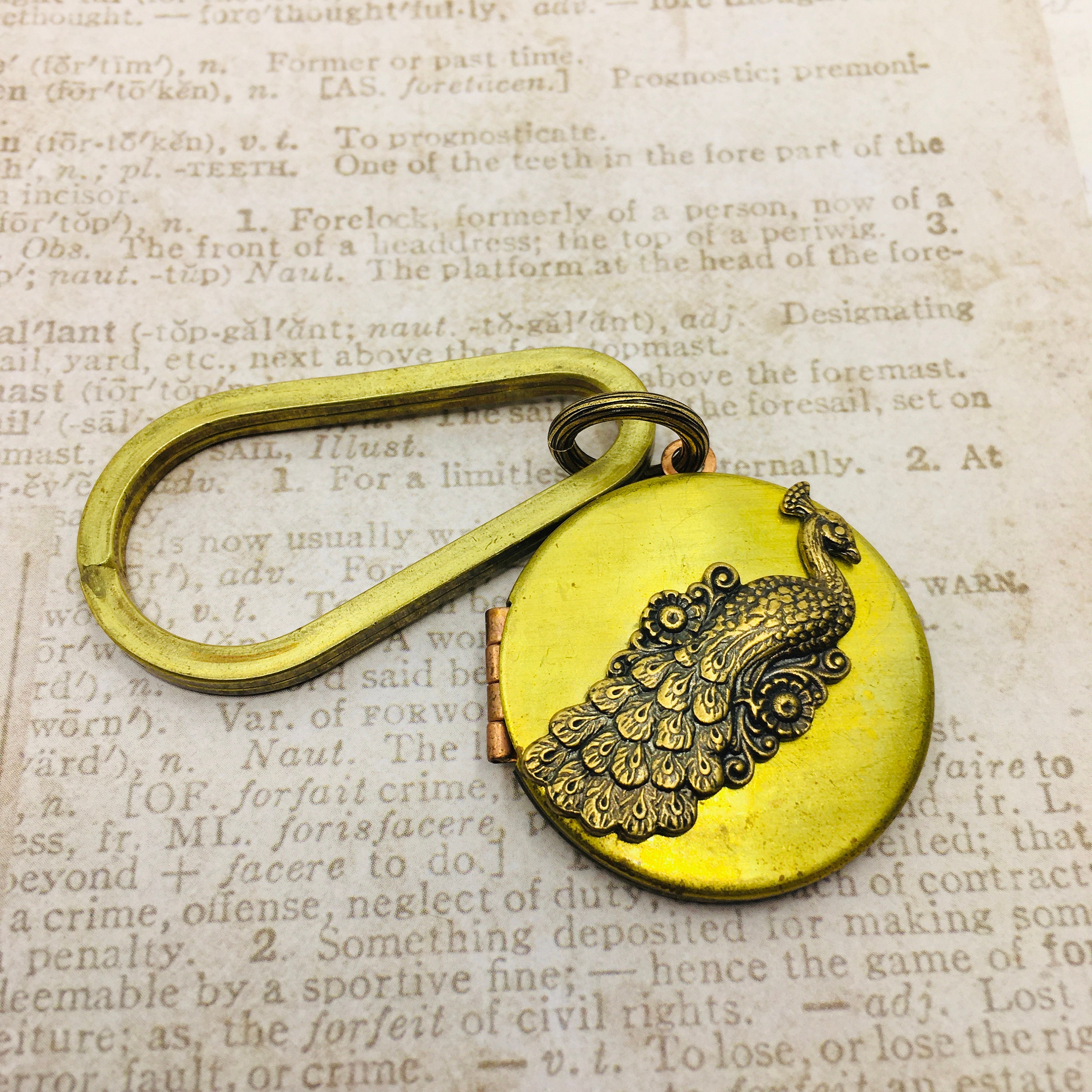 Peacock Locket Etsy Canada