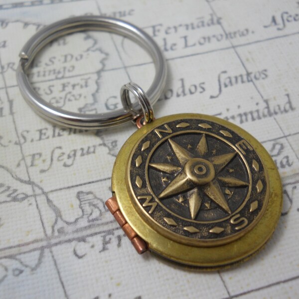 Compass Locket Etsy