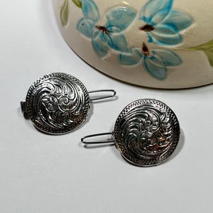 Vintage Sterling Hair Clip - Etsy display picture 1