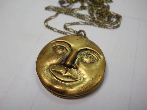 Brassy Moon Face Ring Brassy Moon Face Ring