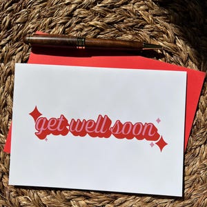 Retro Get Well Bald Karte - Spaß & positive Gruß - Fühlen Sie sich besser Geschenk