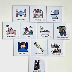 Kids Routine Magnete | Kleinkind Visueller Stundenplan