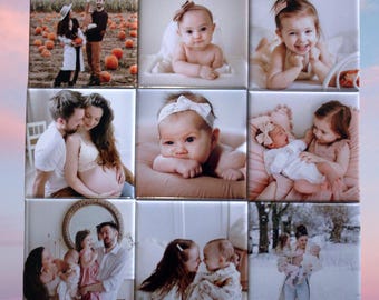Custom Photo Fridge Magnets: Personalized Gift for Valentine's day, Mothers day gift