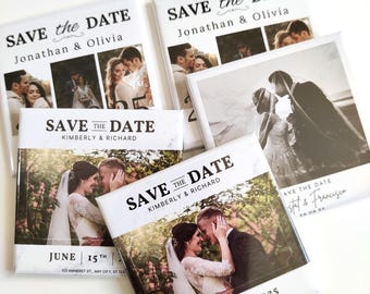 Save the Date Photo Magnets | Wedding Favors| Marriage announcements | Wedding gifts