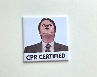 CPR Certified Funny Fridge Magnet, Dwight Schrute CPR magnet, The Office funny magnet