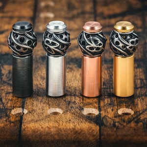 Pinos de metal para Cribbage | Orb | Usinados à mão | Aço, alumínio, latão, cobre
