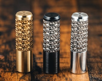 Clavijas de cribbage de metal / Moleteadas / Mecanizadas a mano / Acero, aluminio, latón, cobre