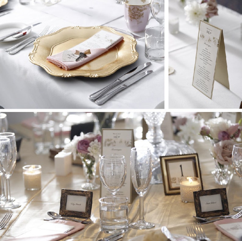 translucent Romantic wedding invitations cream and gold wedding invitation ribbon Vellum Rustic floral Wedding Invitation