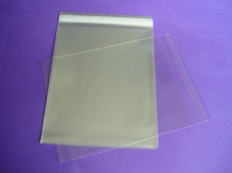 200 10 x 13 Clear Resealable Cello Bag Plastic Envelopes Cellophane Bag image 1