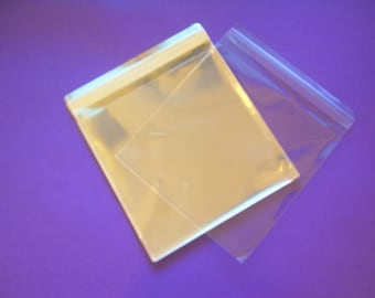 1000 6.4 x  6.2 (for 6x6) Clear Resealable Cello Bag Plastic Envelopes Cellophane Bag