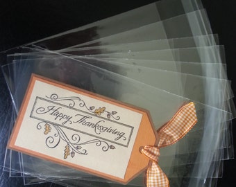 200 A1 - 3.8 x 5.2 Clear Resealable Cello Bag Plastic Envelopes Cellophane Bag Sleeves