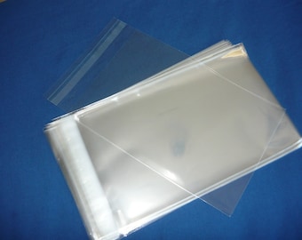 50 6 x 9 in Clear Resealable Cello Bag Plastic Envelopes Cellophane Bag