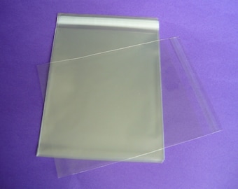 100 8.4 x 10.25 (8x10) Clear Resealable Cello Bag Plastic Envelopes Cellophane Bag