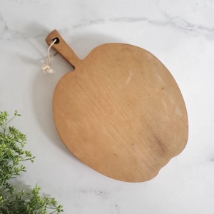 Apple Shaped Maple Wood Cutting Board - Vintage Teacher Gift, All Natural, Wooden, charcuterie display board, butter board