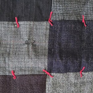 Vintage Men's Suiting Hand-tied Patchwork Quilt - Etsy