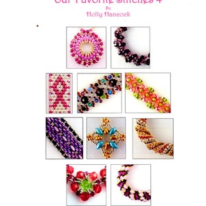 PATTERNS----Our Favorite Stitches 4 - 10 Beadweaving Tutorials - Instant Download
