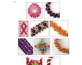 PATTERNS----Our Favorite Stitches 4 - 10 Beadweaving Tutorials - Instant Download