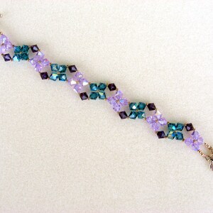PATTERN -----Flower Power Bracelet-----PDF-----Instant Download
