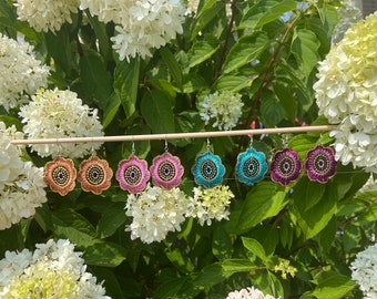 Embroidered Earrings