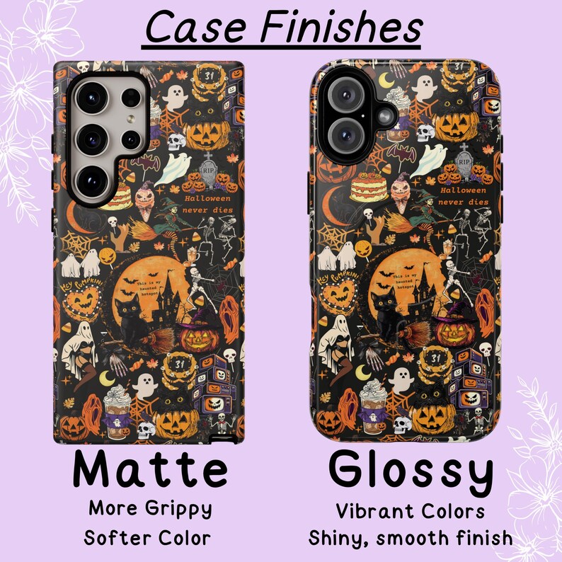 Spooky Horror Phone Case | Magsafe Halloween Pumpkin Cellphone Cover Gift | iPhone 17 16 15 Pro Max Plus & Galaxy s25 S24 image 4